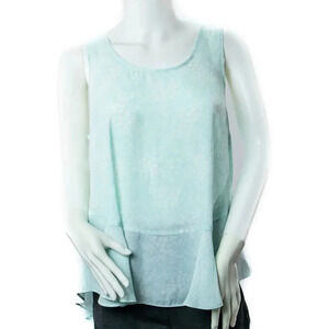 Vince Camuto Printed Peplum Tank Top
